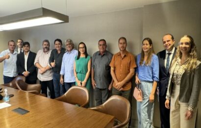 Comitiva de Amparo participa do primeiro dia da Marcha dos Prefeitos