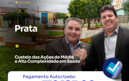 Prefeito da Prata agradece ao senador Efraim Filho pela destinação de recursos para a saúde