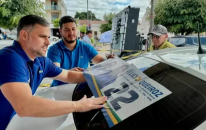 Felício Queiroz realiza grande adesivaço em seu primeiro evento de campanha, em São José dos Cordeiros