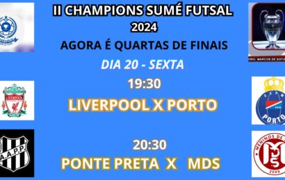 II Champions Cariri Sumé futsal 2024: Quartas de Finais