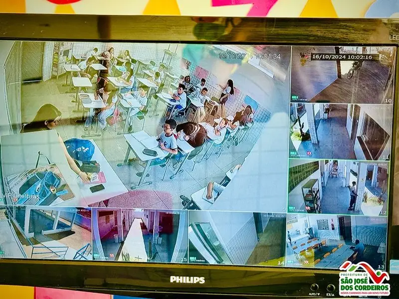 Prefeitura de São José dos Cordeiros implanta sistema de monitoramento em escola do município