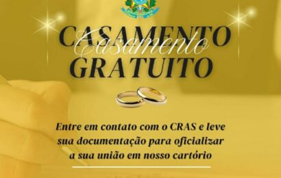 Casamento civil é ofertado em Sumé de forma gratuita