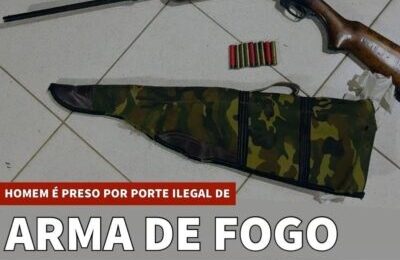 Em Monteiro, Polícia militar apreende homem por porte ilegal de arma de fogo