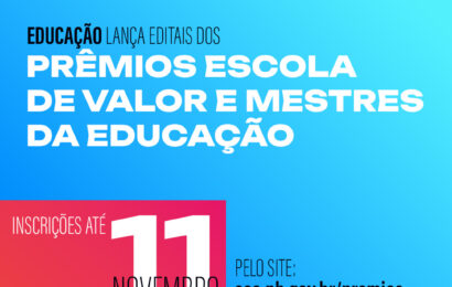 Governo do Estado lança editais dos prêmios Escola de Valor e Mestres da Educação com novidades para 2024