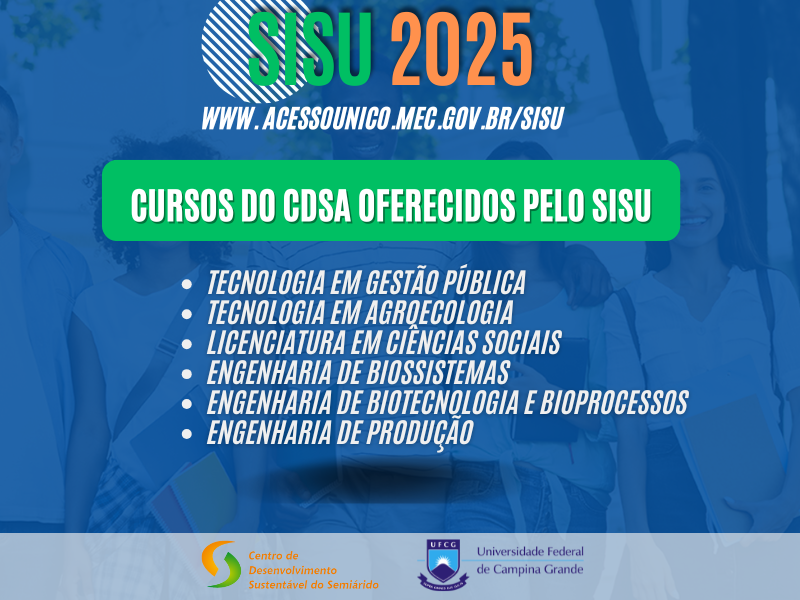 CDSA oferta 300 vagas no SiSU 2025