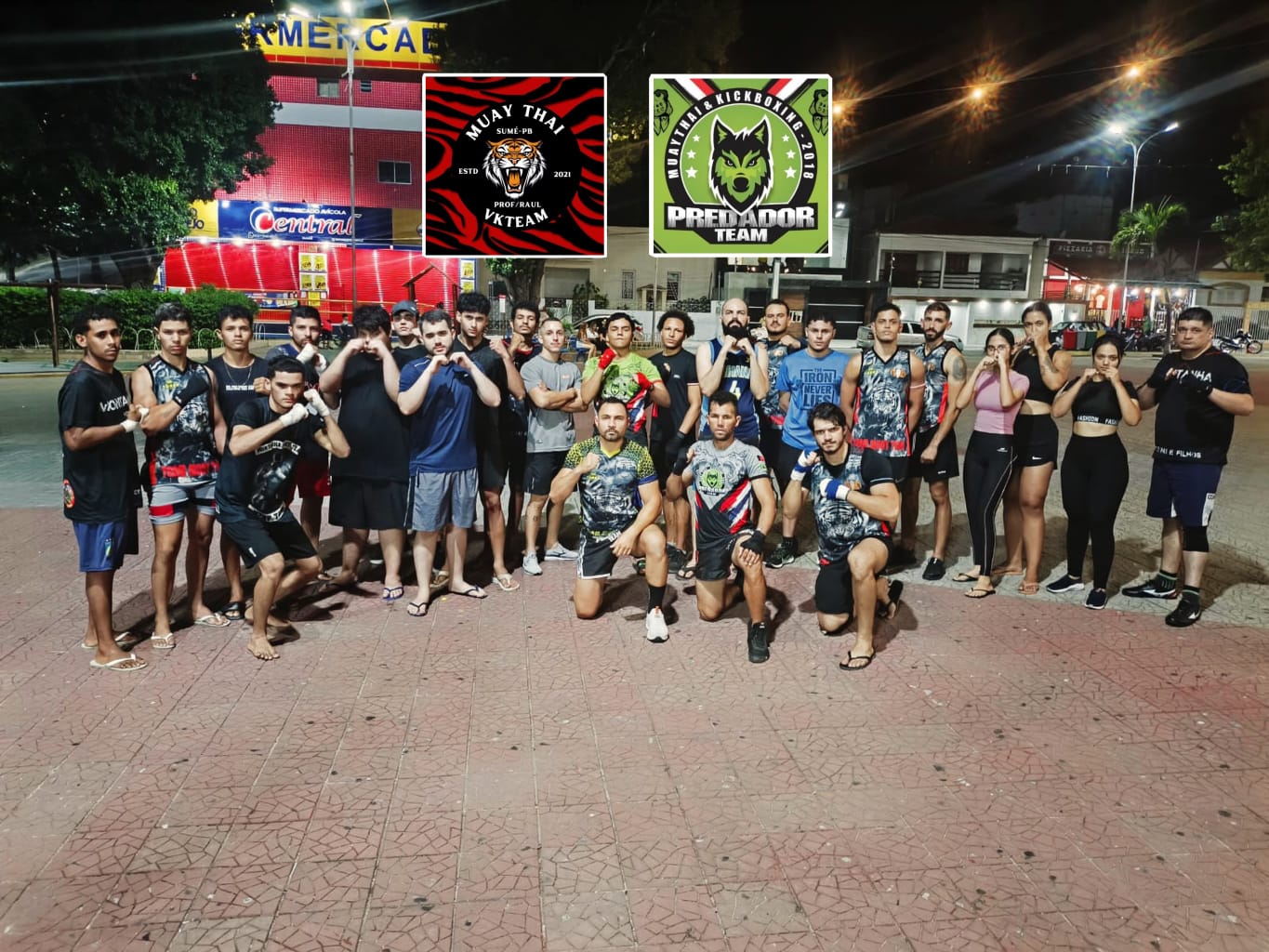 Academia VK TEAM de Muai Thay de Sumé realiza Aulão em praça pública para aprendizes e lutadores de três cidades