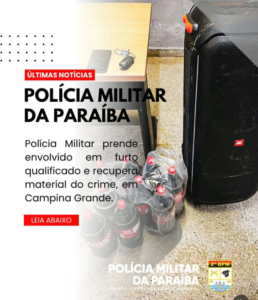 Em ação rápida, Polícia Militar prende acusado e recupera produtos furtados de distribuidora ocorrido em Boa Vista