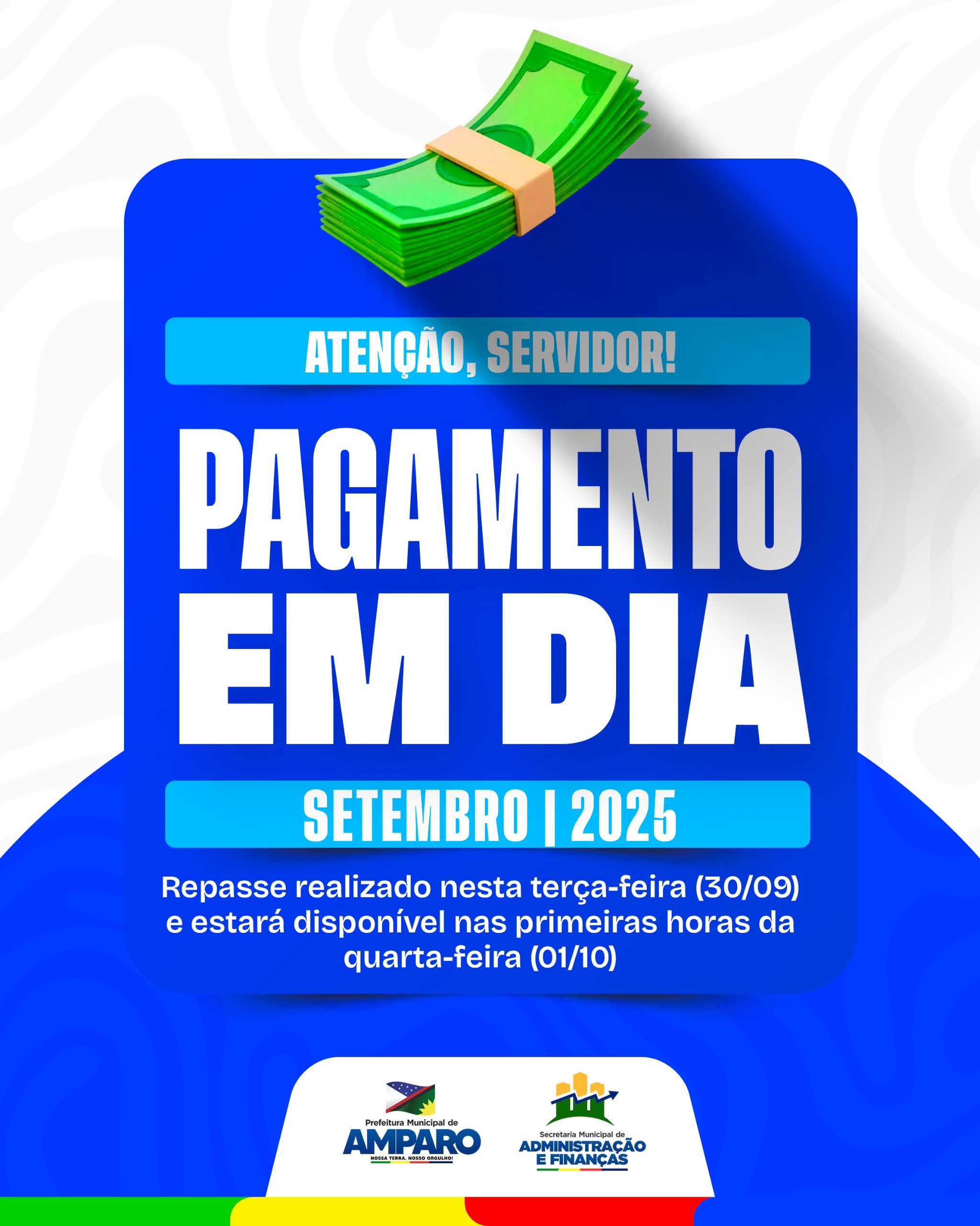 Prefeitura de Amparo realiza pagamento dos servidores municipais