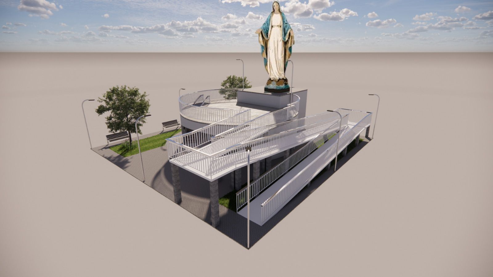 Prefeito Dr. Júnior anuncia construção do Mirante Nossa Senhora das Graças em Ouro Velho