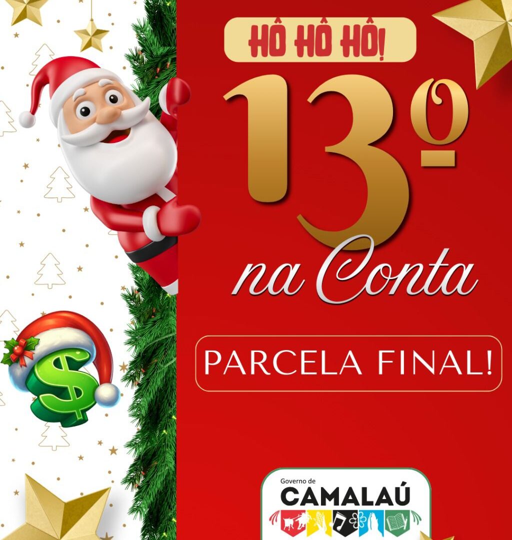 Prefeitura de Camalaú confirma depósito da segunda parcela do 13º salário aos servidores