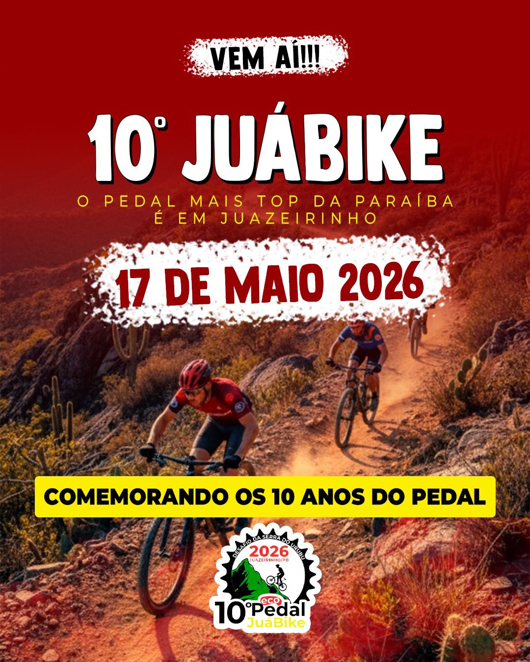 Juazeirinho se prepara para o 10º JuáBike, o maior evento de ciclismo da região