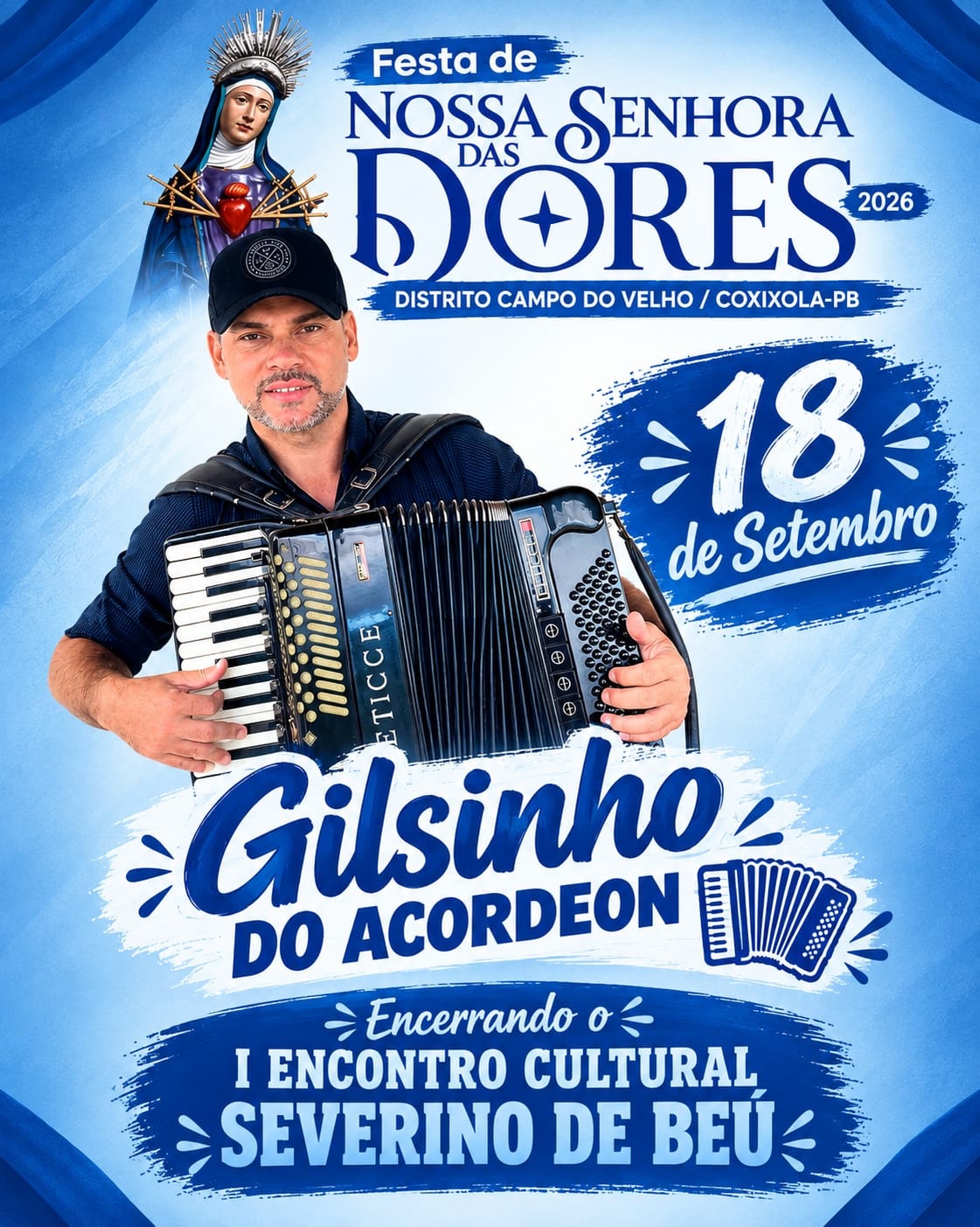 Festa de Nossa Senhora das Dores movimenta Campo do Velho com fé, tradição e música